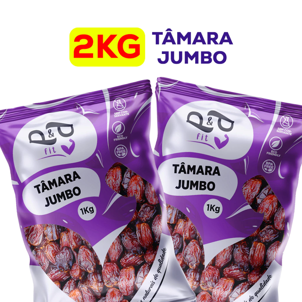 Tâmara Jumbo 2Kg Fresca Com Caroço - P&P — imagem 1