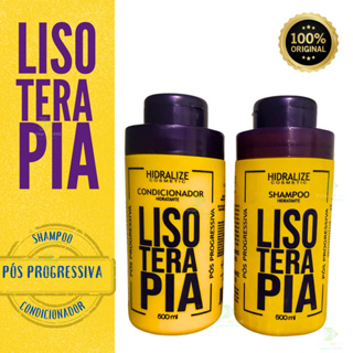 Kit Shampoo e Condicionador  Pós Progressiva lisoterapia Liso Extremo 1L . em Oferta na Shopee