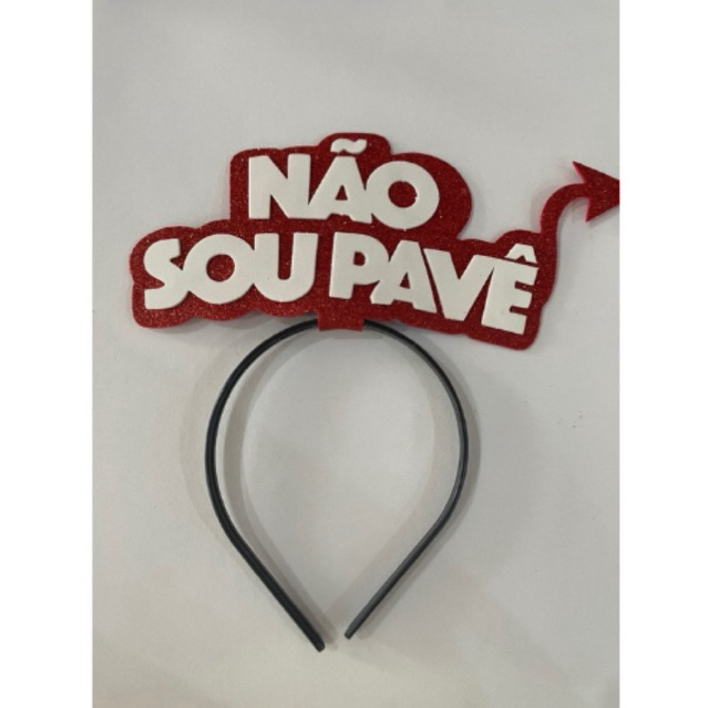tiara “nao sou pave"  Tiara Arco - Carnaval - fantasia- halloween- carnaval - halloween- dia das bruxas - eva- pronta entrega- acessórios- acessórios