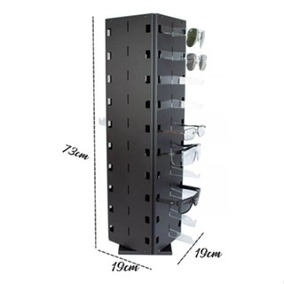 Expositor De Balcão Giratório Para 40 Óculos Em Metal