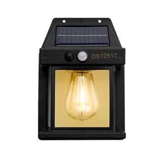 Kit 3 Arandela Solar Luminária Lâmpada Dupla Tungstênio Sensor