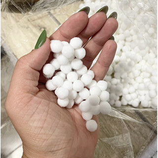 Pompom 10mm - 1 cm - branco 500 ou 1.000 unidades