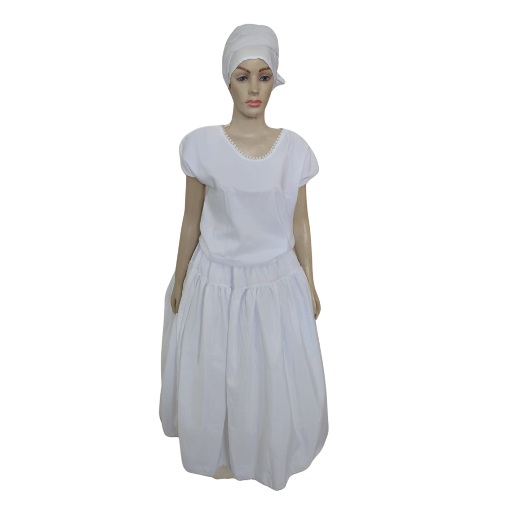 Roupa de Umbanda Feminino 3 Peças Microfibra (Ojá)