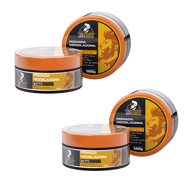 2 Cera capilar modeladora matte 150gr - Lgn barber em Oferta na Shopee