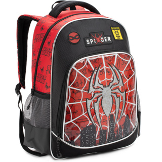 Mochila Escolar Infantil e Juvenil Masculina Dark Spider Homem Aranha Denlex DL1012 Tamanho 16" em Oferta na Shopee