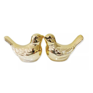 Casal De Passarinhos Decorativo Kit Passarinho Enfeite Mesa em Oferta na Shopee