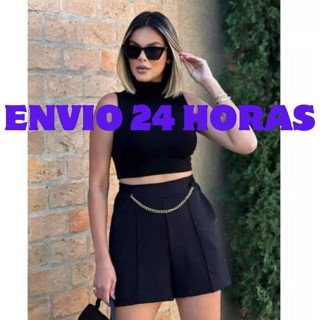 FAFA FASHION MODA FEMININA EIRELI Short Duna Com Corrente