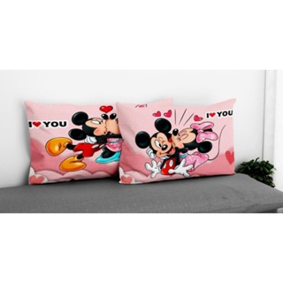 Kit par de Fronhas com bainha Casal Beijo Mickey e Minnie Namorados em Oferta na Shopee