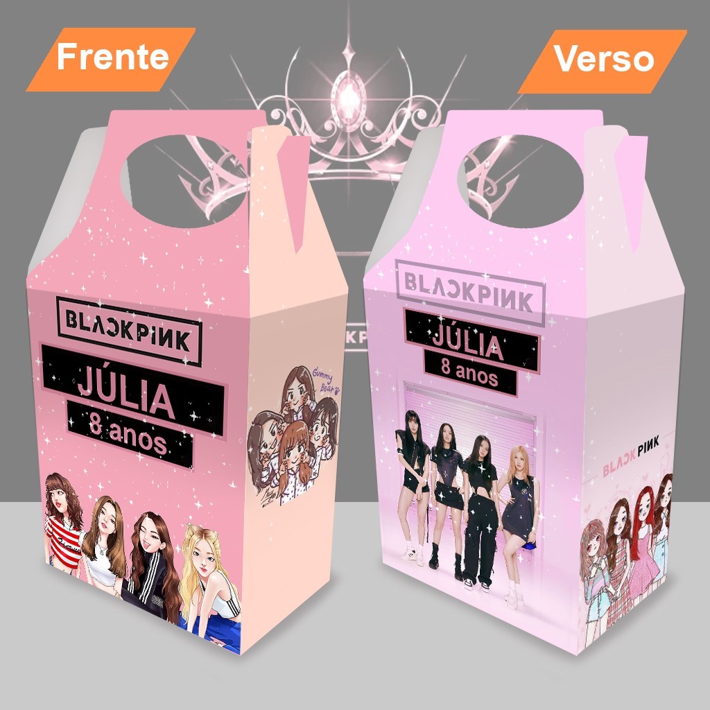 10 Sacolinhas surpresa Black P sacola caixinha maleta lembrancinha aniversário personalizada