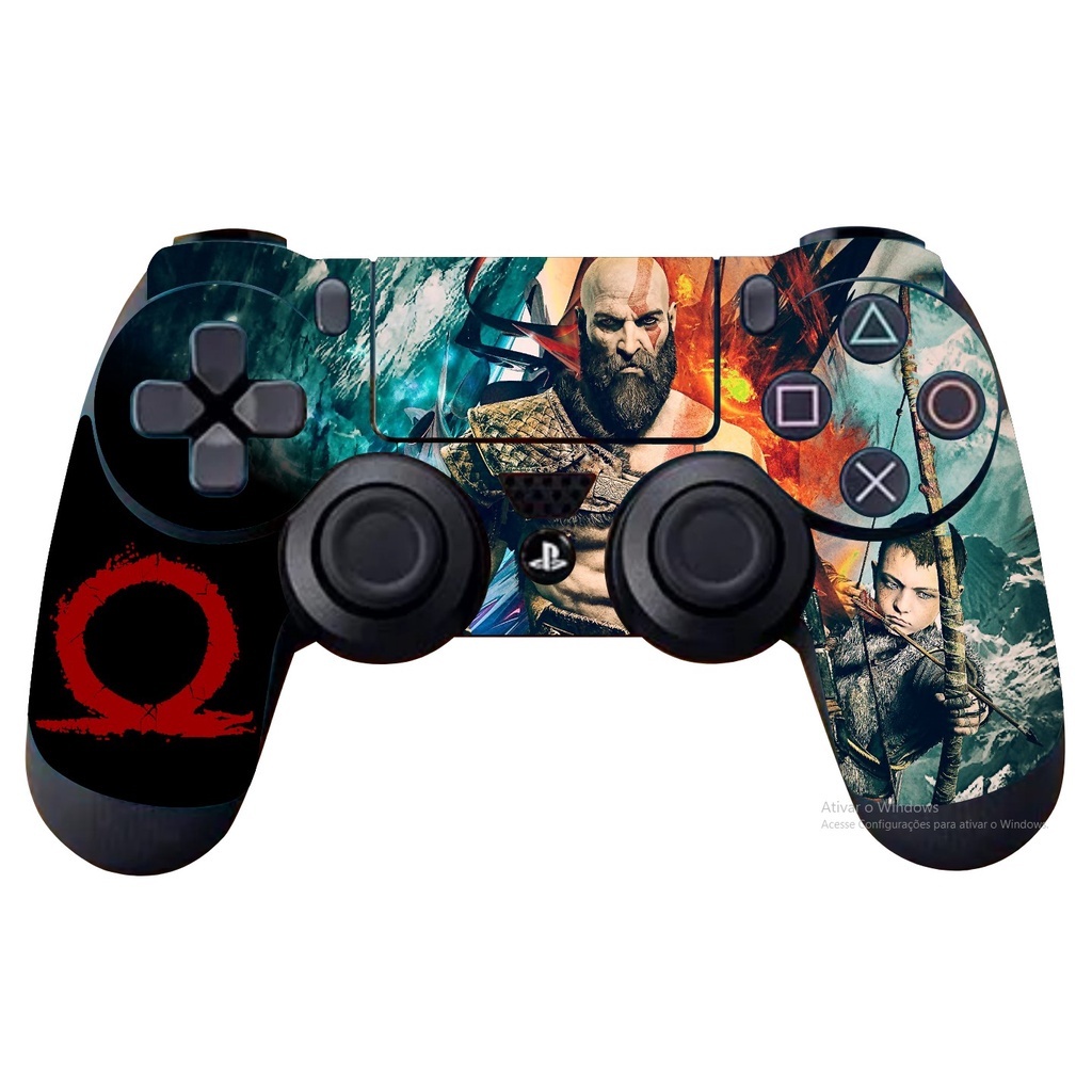 Adesivo Controle Ps4 God Of War 4 kratos / Skin colante de Controle Kratos 1 adesivo