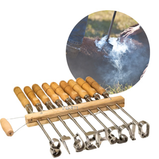 Kit Marcador Gado  - Jogo de números 0 a 9 - Convencional Números Redondos 7 cm em Oferta na Shopee