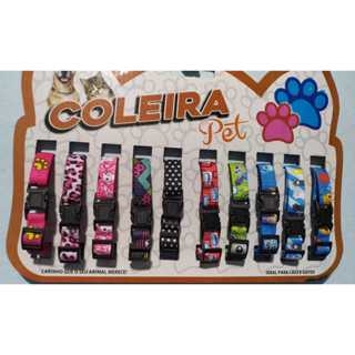 Cartela com 10 coleira para gato com pingente guizo