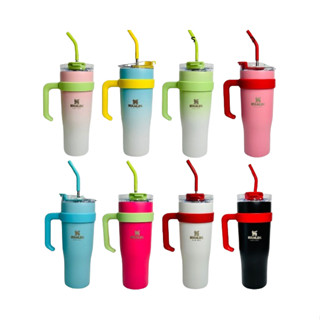 Jarra Térmica Copo Bebida 40 oz Tumbler Adventure Quencher H2.0 FlowState Travel Copa Térmica Com Canecas De Palha Carros Caixa