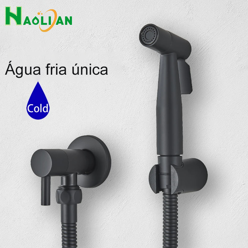 Ducha Higiênica De Banheiro Pulverizador De Bidé Torneira De Bidé De Aço Banheiro Chuveiro Única Água Fria em Oferta na Shopee