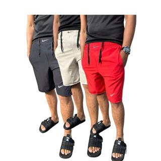 Kit 3 Bermudas Tactel Com Elastano Praia Verão Treino Futebol