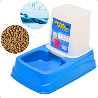 Comedouro Automático Comedouro/Bebedouro Dupla Função Dispenser Cachorro e Gato 1 Kg/1,5 Litros