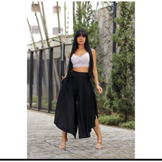 Calça Feminina Pantacourt - Calça Babado - Calça Godê - Calça Plus Size