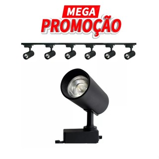 (PREÇO IMBATÍVEL) Kit: Trilho Eletrificado + Spots LED 7W / 10W / 15W