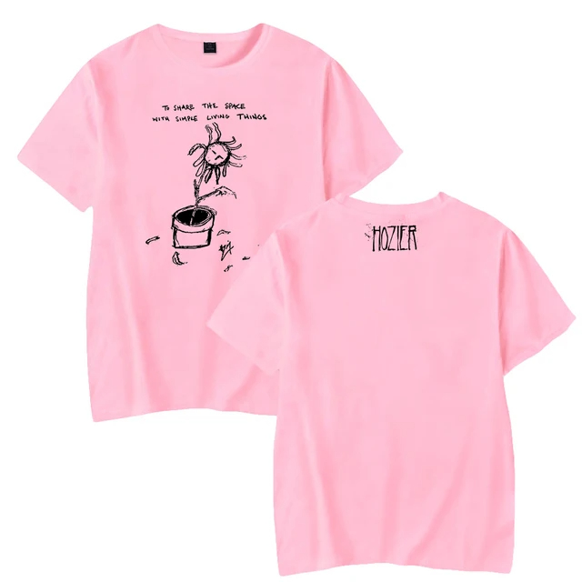 Camiseta Simples Hozier  Blusa  Unissex Canção First Time T-shirt Algodão Confortável