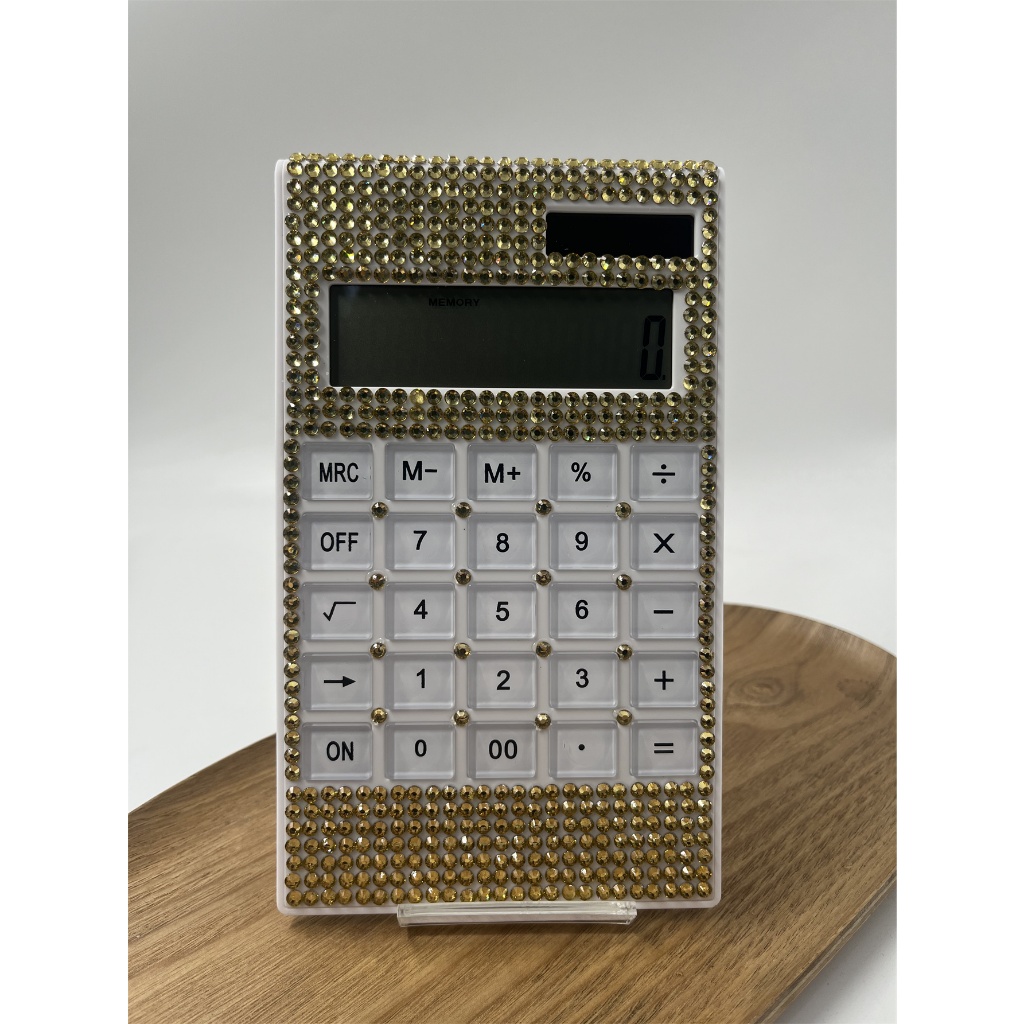 Calculadora Com Strass  Ideal Para Usar No Seu Trabalho em Oferta na Shopee