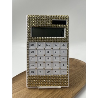 Calculadora Com Strass  Ideal Para Usar No Seu Trabalho em Oferta na Shopee