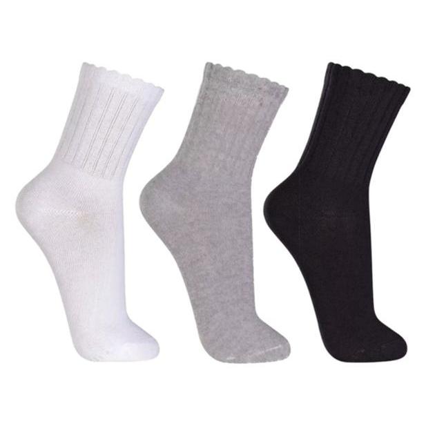 Kit 06 Pares Meia Sport Masculina Adulto Cano Longo Algodão Preta Branca