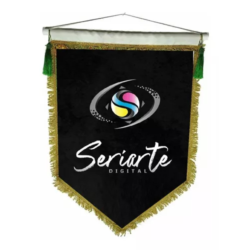 Flâmula personalizada com franja 25x35 cm