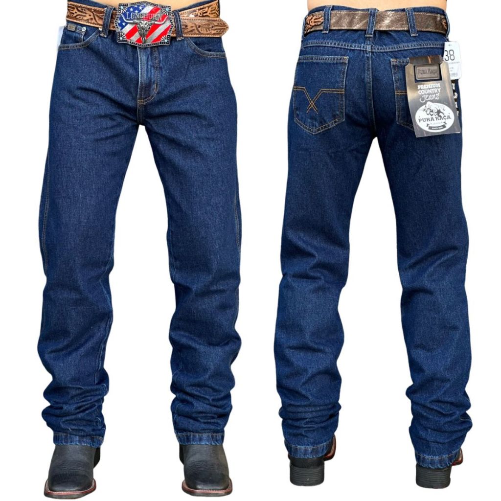 Calça Jeans Balão Masculina Tradicional Super Stone Pura Raça