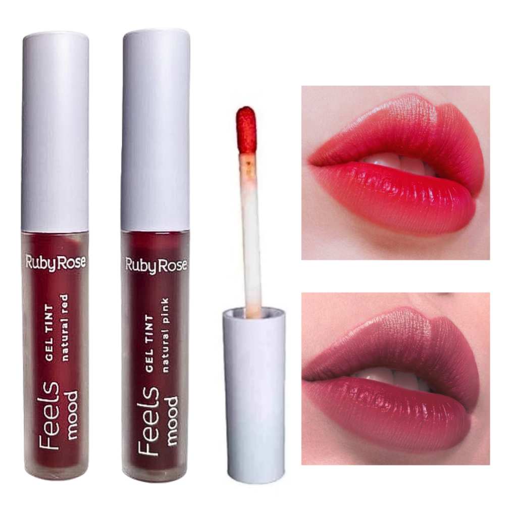 Kit 2 Lip Tint Gel Tint Feels Mood - Ruby Rose