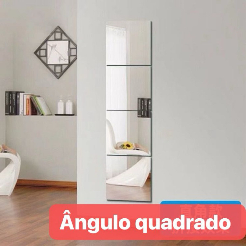 Espelho Adesivo Acrilico Kit Escolha Quantidade no Variacao Monta Sua Projeto,espelho Banheiro Parede Espelho Quarto Adesivo Espelho Espelho Flexivel Adesivo Espelho Doméstico de Corpo Inteiro