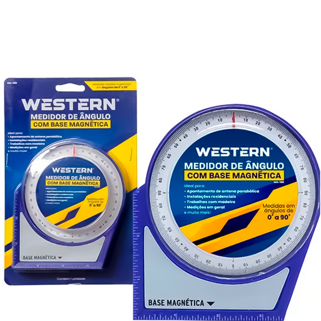 Medidor De Ângulo Em diversas Aplicações Com Base Magnética Western - Home & Living