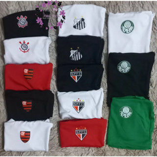 Cropped Top Times Brasileiros Futebol Lançamento Feminino Forro Duplo.