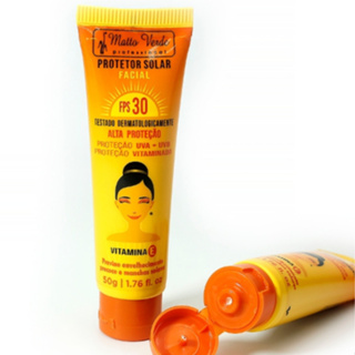 Protetor Solar para o Rosto FPS 30 Proteção uva uvb Vitamina E Previne envelhecimento Matto Verde em Oferta na Shopee