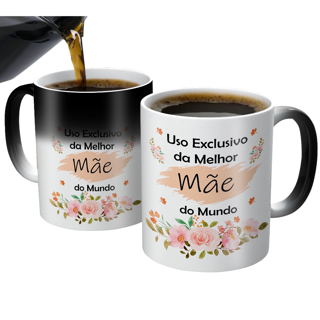 caneca mágica floral personalizada para presente de aniversário para mãe enteada dinda vó bisavó prima irmã tia amiga afilhada sobrinha cunhada comadre nora sogra madrasta babá namorada noiva esposa filha neta patroa chef
