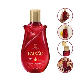 Óleo Corporal Paixão Tentadora Ameixa Rubi 200ml em Oferta na Shopee