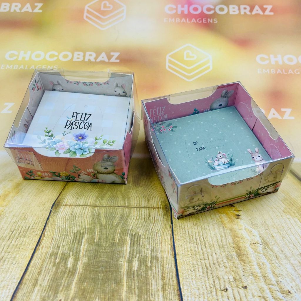 5~20 Caixas Ovo de Páscoa 50g C/Visor Dupla Face Encantada 4837 (PASCOA IDEIA OUTLET) OFERTA