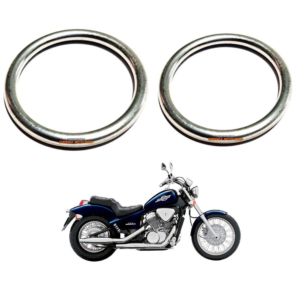 Anel Escape Vedação Dianteiro + Traseiro Honda Shadow 600