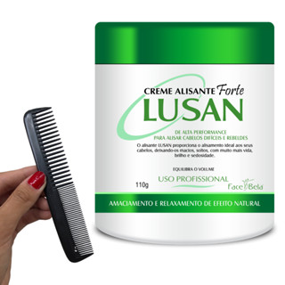 Creme Alisante Lusan Forte + Pente masculino Para Cabelo Com Formol Profissional