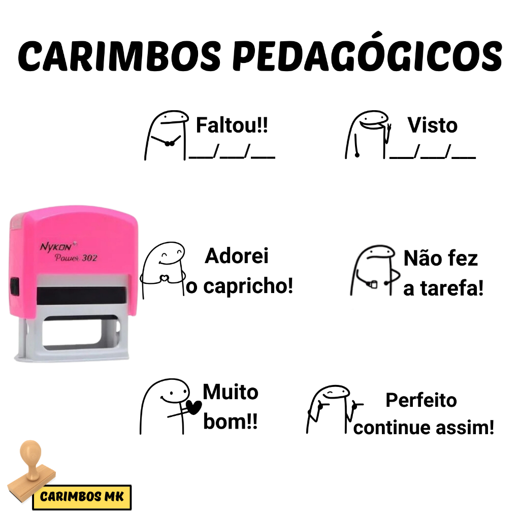 CARIMBO PEDAGÓGICO: PROFESSORES em Oferta na Shopee