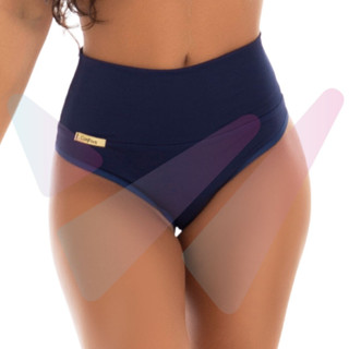 Calcinha Cinta Segura Barriga Modeladora Calçola Tanga Pala Alta Cos Alto Duplo Wega Lingerie Feminina