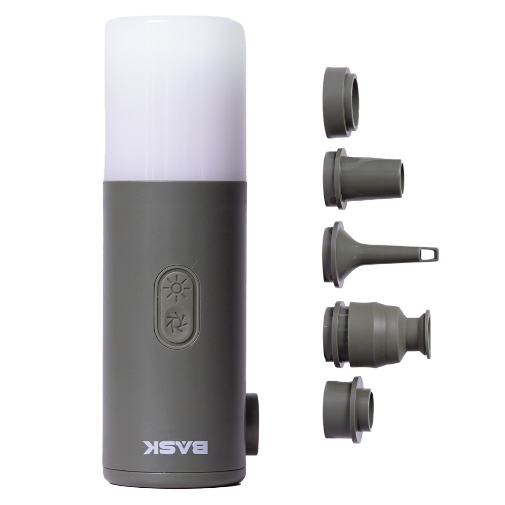 Bomba de Ar Automática Com Lanterna LED 2 em 1 Portátil Recarregável Bask em Oferta na Shopee