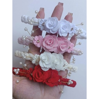 Faixinha RN de luxo na meia de seda trançada,saída maternidade,laços de luxo,tiaras de luxo em Oferta na Shopee