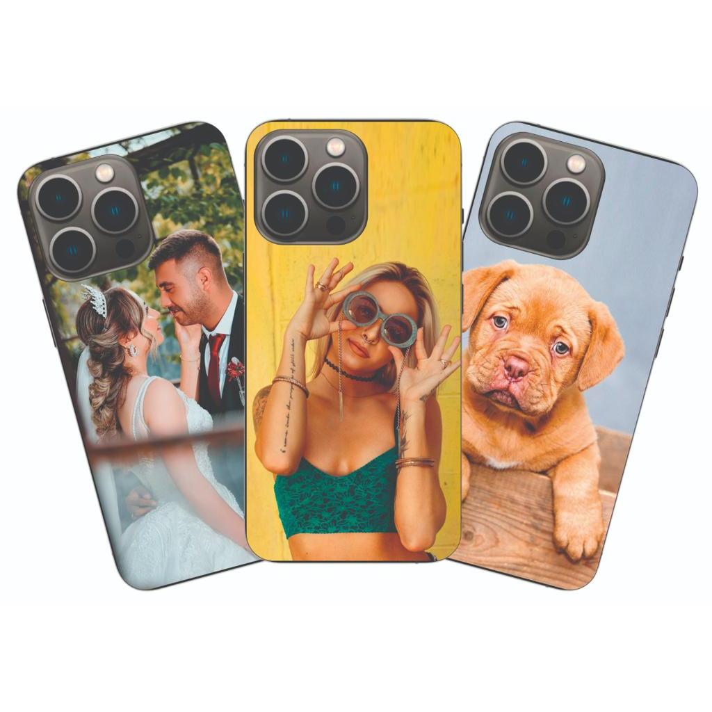 Kit 3 Capas De Celular Personalizada Com Foto Vários Modelos