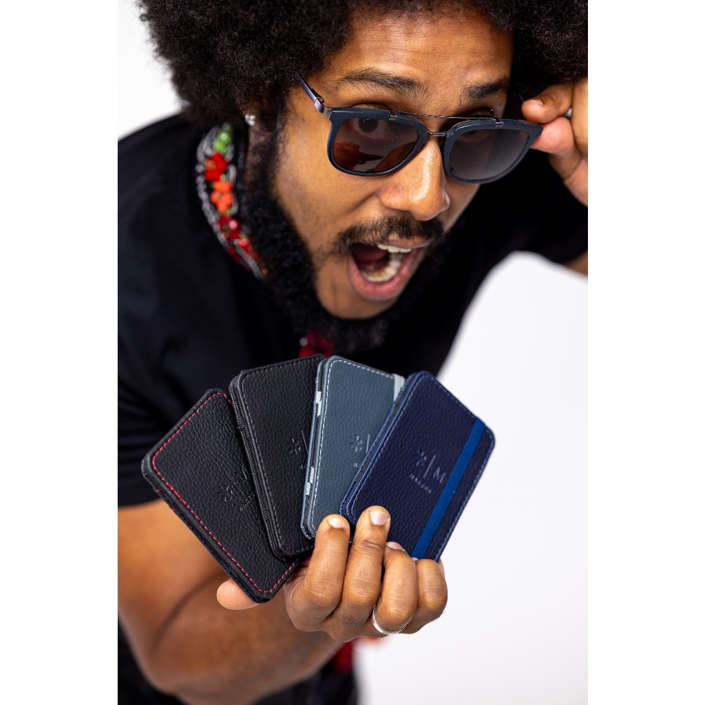 Carteira Masculina Mágica Maktub Porta Cartão CNH Slim moderna e elegante perfeita para presente