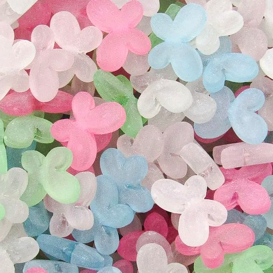 Entremeio Borboleta Transparente Com furo em Oferta na Shopee