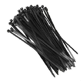 Abraçadeira Nylon Enforca Gato 2,50x100mm Pacote 100 Peças PRETO