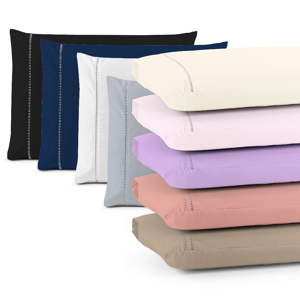 Kit 2 Fronhas 70cm x50cm Ponto Palito Micropercal 400 Fios Diversas Cores
