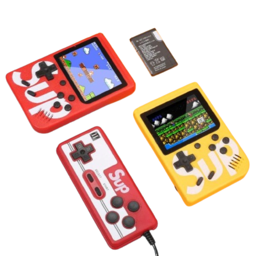 Mini Game Retrô Portatil Nintendo com 400 Jogos Antigos Anos 80 Com Controle