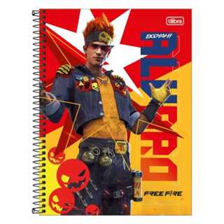 Caderno Universitário 1 Matéria Free Fire 80 Folhas Tilibra