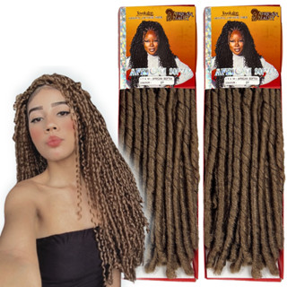 Kit 2 Aplique Cabelo Nina African Softex Afro Crochet Crochet